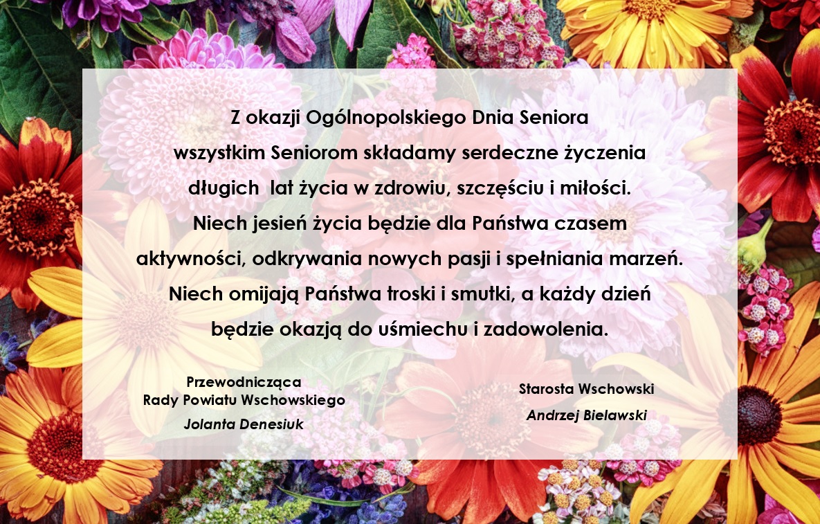 Yczenia Dla Senior W Powiat Wschowski