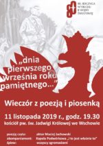 Zapraszamy na wieczór z poezją i piosenką Zapraszamy na wieczór z poezją i piosenką