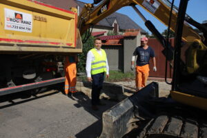 Trwają prace na ul. Dworcowej w Szlichtyngowej, kolejnej inwestycji Powiatu Wschowskiego