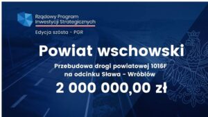 Dofinansowanie na przebudowę drogi na odcinku Sława – Wróblów