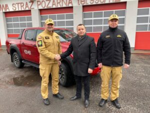 Nowy samochód pożarniczy dla wschowskiej Komendy Powiatowej Państwowej Straży Pożarnej