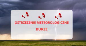Ostrzeżenie meteorologiczne – burze