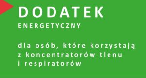 Dodatek z PFRON do energii elektrycznej dla osób korzystających z koncentratora tlenu lub respiratora