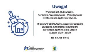 Zmiana lokalizacji Poradni w dniach 20-29.01.2025 – Filia w Sławie przejmuje obsługę