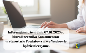 Rzecznik Konsumentów nie przyjmuje w dniu 07.01.2025