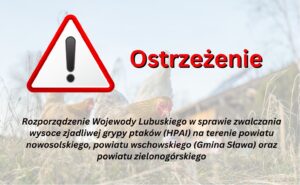 Nowe Rozporządzenie Wojewody Lubuskiego – zwalczania wysoce zjadliwej grypy ptaków (HPAI)