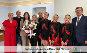 Gratulacje dla Mażoretek „Finezja” z okazji jubileuszu i mistrzowskich tytułów