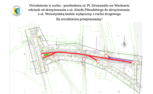 Utrudnienia w ruchu – przebudowa ul. Pl. Grunwaldu we Wschowie