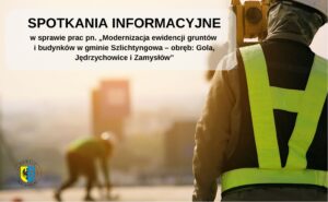 Spotkania informacyjne dotyczące modernizacji ewidencji gruntów i budynków w gminie Szlichtyngowa