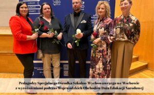 Pedagodzy Specjalnego Ośrodka Szkolno-Wychowawczego we Wschowie z wyróżnieniami podczas Wojewódzkich Obchodów Dnia Edukacji Narodowej