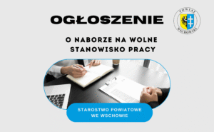 Nabór na wolne stanowisko pracy – Inspektor w Wydziale Budownictwa i Ochrony Środowiska 