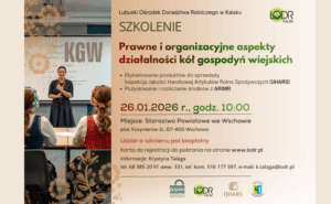 Szkolenie – Prawne i organizacyjne aspekty działalności kół gospodyń wiejskich
