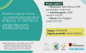 Bezpłatne zajęcia ruchowe „Aktywny Senior”