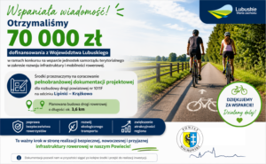 Powiat Wschowski z dofinansowaniem na rozwój infrastruktury rowerowej