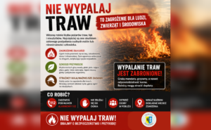 Wiosną rośnie liczba pożarów traw. Nie wypalaj – to zagrożenie dla ludzi, zwierząt i środowiska
