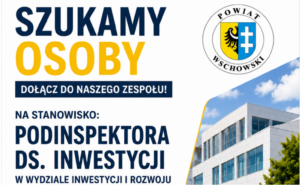 Nabór osoby na stanowisko podinspektora ds. inwestycji