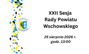 ZAWIADOMIENIE O XXII SESJI RADY POWIATU WSCHOWSKIEGO