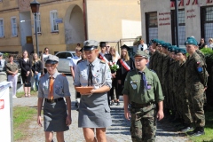 Delegacja harcerzy i zuchów z Hufca ZHP we Wschowie