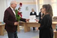 Wicestarosta wręczył gratulacje Pani Karolinie Maślarz