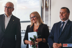 wręczenie nagrody przez Starostę Wschowskiego