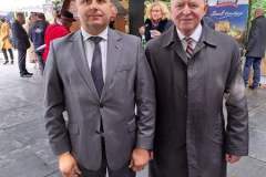Starosta Wschowski Andrzej Bielawski z Komisarzem do spraw rolnictwa Januszem Wojciechowskim
