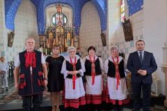 Starosta z uczestnikami dożynek