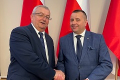 od lewej: Andrzej Adamczyk- Minister Infrastruktury, Starosta Wschowski Andrzej Bielawski