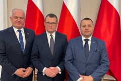 od lewej: Władysław Dajczak - Wojewoda Lubuski, Paweł Szefernaker - Sekretarz Stanu w Ministerstwie Spraw Wewnętrznych i Administracji, Starosta Wschowski Andrzej Bielawski