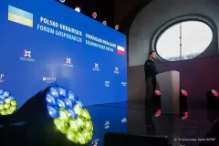 Prezydent Ukrainy Wolodymyr Zelenski podczas forum gospodarczego