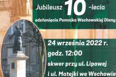 Jubileusz 10-lecia odsłonięcia Pomnika Wschowskiej Diany