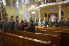 We Mszy Św. uczestniczyli m.in. uczniowie Oddziału przygotowania Wojskowego I Zespołu Szkół im. Stanisława Staszica we Wschowie.