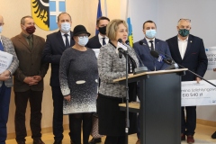 Konferencja prasowa zorganizowana przez Starostę Wschowskiego Andrzeja Bielawskiego