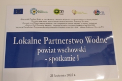 Spotkanie w sprawie tworzenia Lokalnych Partnerstw dla Wody na terenie Powiatu Wschowskiego.