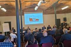 Uczestnicy spotkania w trakcie konferencji.