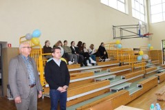 Od lewej Wicestarosta Wschowski Waldemar Starosta i Dyrektor I Zespołu Szkół we Wschowie Piotr Wieland