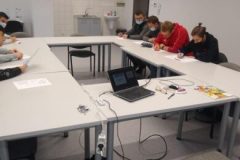 Uczestnicy projektu podczas zajęć