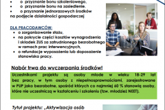 plakat nabór do projektu