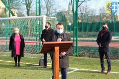 przemawiający Starosta Wschowski Andrzej Bielawski