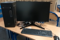 Sprzęt komputerowy zakupiono w ramach projektu "Modernizacja kształcenia zawodowego w Powiecie Wschowskim"