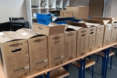 Sprzęt komputerowy zakupiono w ramach projektu "Modernizacja kształcenia zawodowego w Powiecie Wschowskim"