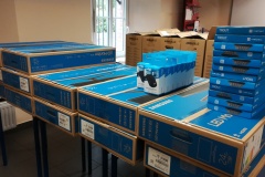 Sprzęt komputerowy zakupiono w ramach projektu "Modernizacja kształcenia zawodowego w Powiecie Wschowskim"