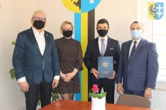 od lewej: Waldemar Starosta, Eliza Lebedynska-Maj, Jakub Ślipko, Andrzej Bielawski