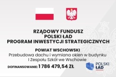Polski Ład  -  Przebudowa dachu i wymiana okien w budynku IZS