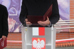 odsłonięcie muralu w I Zespole Szkól im. Stanisława Staszica we Wschowie