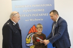 Laureat turnieju " Młodzież Zapobiega Pożarom"