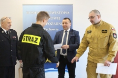 Laureat turnieju " Młodzież Zapobiega Pożarom"