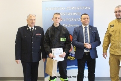 Laureat turnieju " Młodzież Zapobiega Pożarom"