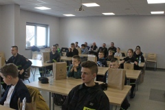 Uczestnicy turnieju " Młodzież Zapobiega Pożarom"