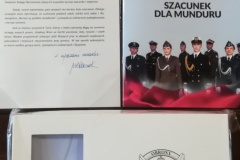 podziękowanie przekazane przez  Ministra Obrony Narodowej Mariusza Błaszczaka
