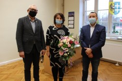 od lewej: Waldemar Starosta, Elżbieta Przygoda, Andrzej Bielawski